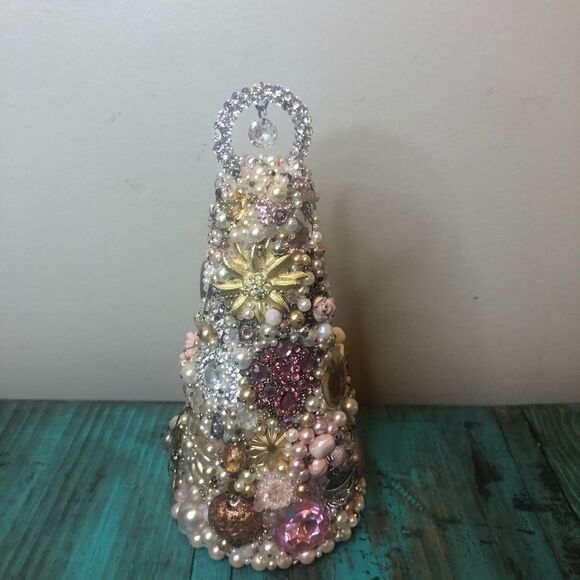 Vintage Jewelry Tree Handmade - Picture 2 of 16